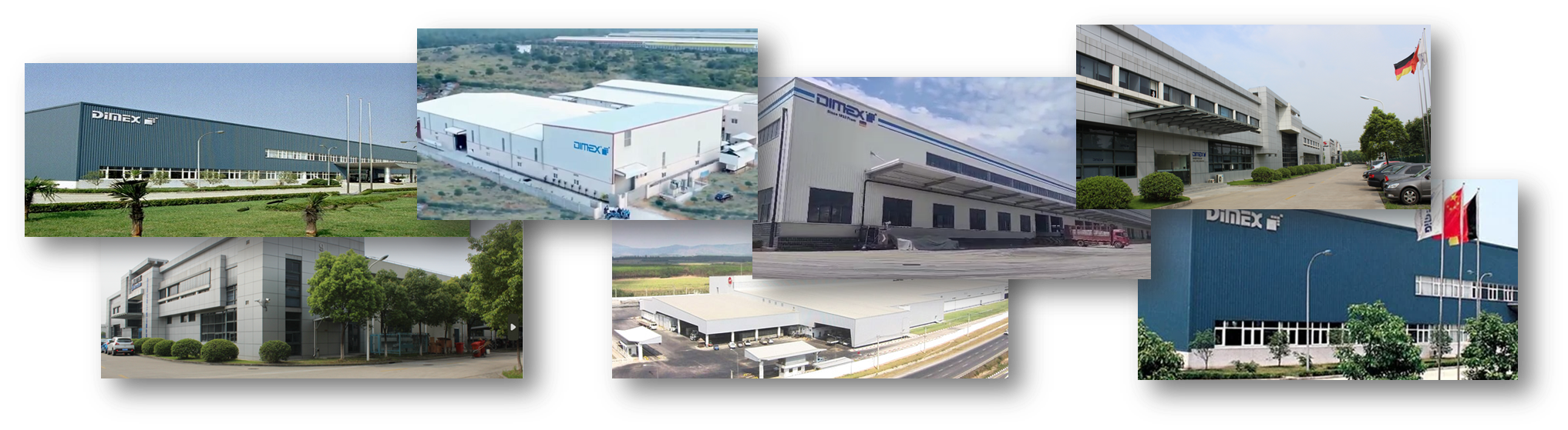 Unidades fabris Dimex no mundo
